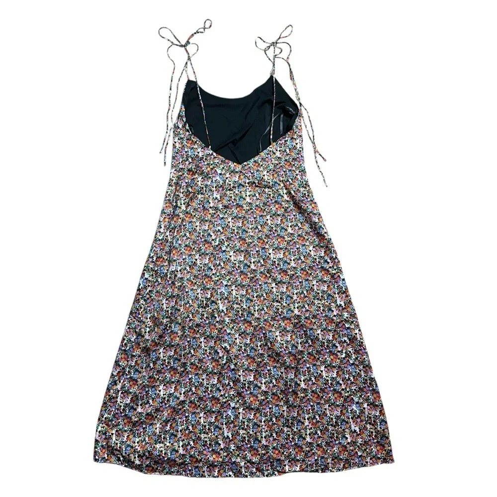 For Love & Lemons Multi Floral Print Hayes Midi Dress Womens M - Picture 9 of 9